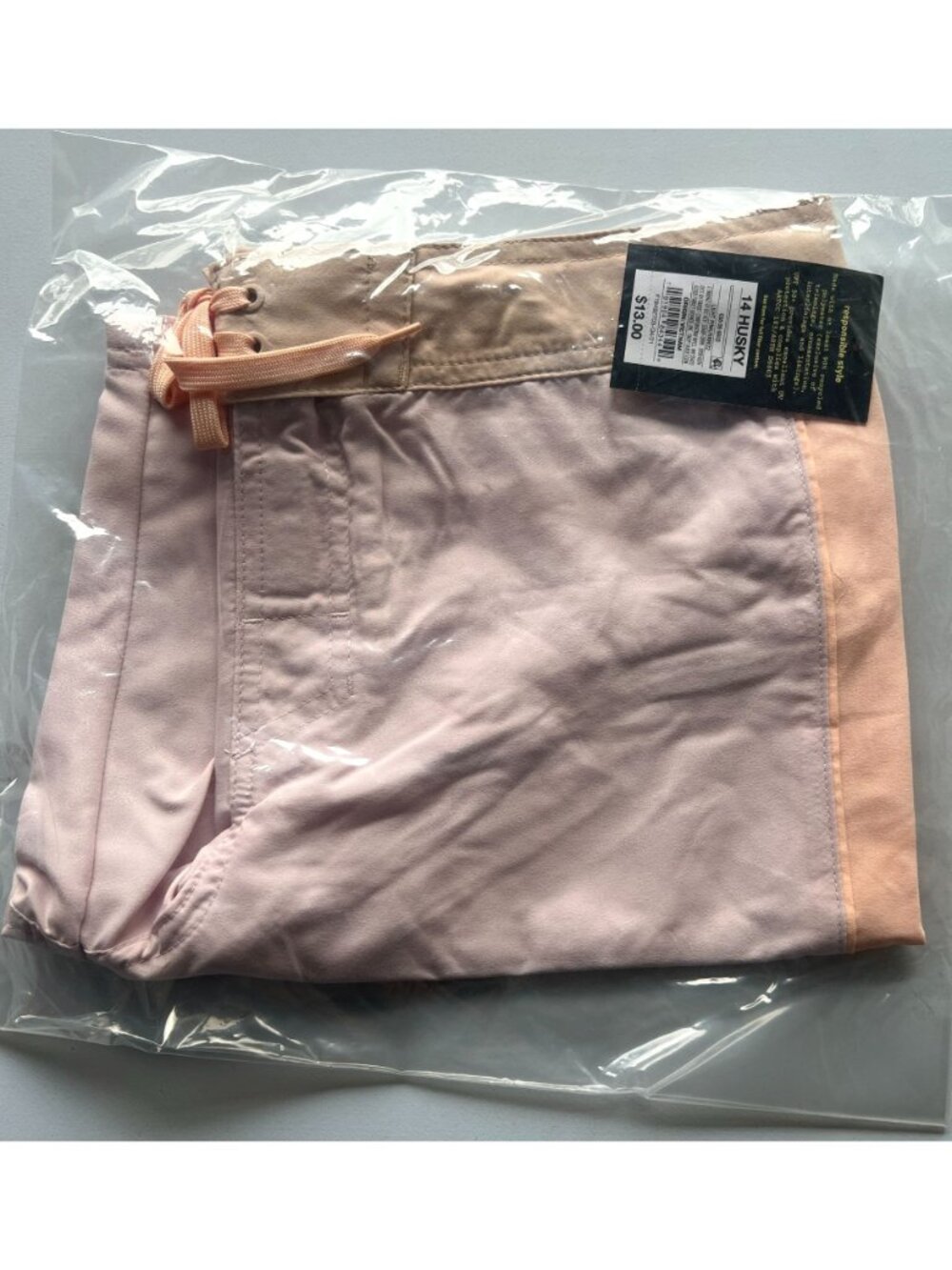 Art Class Boys' Colorblock Swim Trunks - Light Pink 14 Husky - Picture 4 of 5
